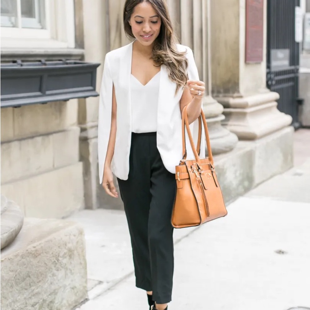 Babaton Futura Cape Jacket in Espace White